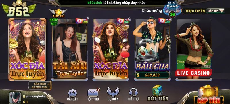 Cách tham gia chơi live casino vô cùng đơn giản tại B52